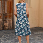 Nadorine Casual Dress Sleeveless Midi Swing Tank Sundress