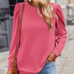 Nadorine Tunic Tops for Women Casual Crew Neck Pullover