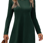 Nadorine Women's Knitted Dress Long-Sleeve Elegant Dresses (DE Only)
