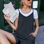 Nadorine Jumpsuit Short Summer Sleeveless Rompers (DE Only)