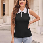 Nadorine Tank Tops Casual V Neck Sleeveless Blouses