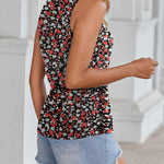 Nadorine Ruched Tank Tops Dressy Casual Shirts
