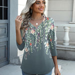 Zeagoo Womens 3/4 Length Sleeve Tunic Tops