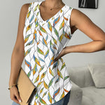 Nadorine Women Eyelet Tank Tops Sleeveless Shirts V Neck Cute Top