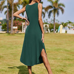 Nadorine Women Casual Summer Dress Pleated Sundress
