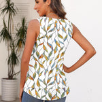Zeagoo Women's Tank Tops Crew Neck Sleeveless Floral Tops