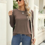 Nadorine 3 Pack Long Sleeve Shirts for Women Loose Fit Basic Tee Tops