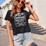 Nadorine T Shirts Women American Flag Tops