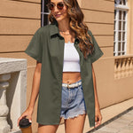 Nadorine Women's Blouse Short Sleeve Shirts (DE Only)
