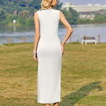 Nadorine Maxi Dresses Summer Dress Sleeveless Beach Dress (DE Only)