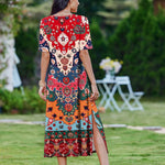 Nadorine Women Floral Summer Dress Casual Beach Dress