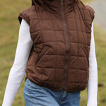 Zeagoo Womens Puffer Vest Ladies Sleeveless Zip Up Outerwear