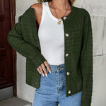 Nadorine Women's Comfy Button Down Knit Cardigan (US Only)