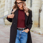 Nadorine Women's Long Sleeve Shirt Turtleneck Shirt (DE Only)