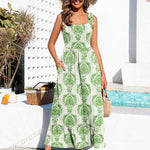 Nadorine Maxi Dress with Pockets Spaghetti Strap Sundress