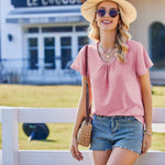 Zeagoo Women's T-Shirt Summer Short Sleeve Shirt (DE Only)