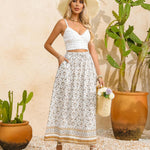 Nadorine Women's Boho Floral Skirt