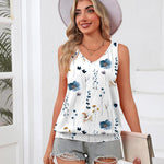 Zeagoo Womens Summer Tank Tops V Neck Sleeveless Tops