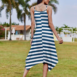 Nadorine Women Midi Dress Bohemian Beach Cover Up Dress