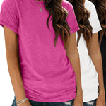 Zeagoo Womens 3 Pack T Shirts Basic Short Sleeve Tees