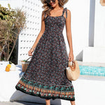 Nadorine Maxi Dress with Pockets Spaghetti Strap Sundress