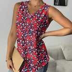 Nadorine Women Eyelet Tank Tops Sleeveless Shirts V Neck Cute Top