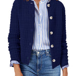 Nadorine Women's Comfy Button Down Knit Cardigan (US Only)
