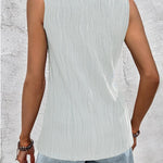 Nadorine Sleeveless Summer Casual Basic Shirts