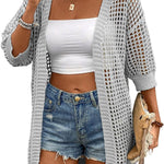 Nadorine Women's 2025 Summer Crochet Lightweight Cardigan