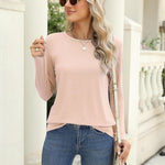Nadorine 3 Pack Long Sleeve Shirts for Women Loose Fit Basic Tee Tops