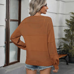 Nadorine Cardigan Long Sleeve Crochet Shrug Soft Knit Sweater