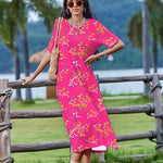 Nadorine Women Floral Summer Dress Casual Beach Dress