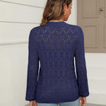Nadorine Women's Lightweight Crochet Cropped Cardigan