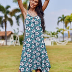 Nadorine Women Midi Dress Bohemian Beach Cover Up Dress