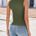 Nadorine Women's Scoop Neck Ribbed Knit Tank Tops