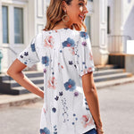 Nadorine Blouse Women's V-Neck Casual T-Shirt (DE Only)