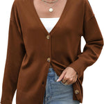 Nadorine Women's Oversized Button Sweaters Open Front Cardigans