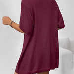 Nadorine Short Sleeve Crochet Kimonos Open Front Cover Ups