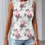 Nadorine Ruched Tank Tops Dressy Casual Shirts