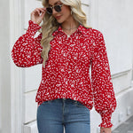 Zeagoo Womens Button Down Shirts Smocked Cuffed Blouse