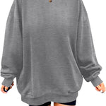 Nadorine  Oversized Sweatshirts Graphic Print Tops