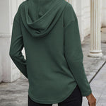 Nadorine Women's Hoodie Long Sleeve V Neck Pullover Tops (DE Only)
