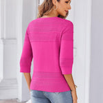 Nadorine 3/4 Sleeve Cropped Cardigan Crochet Shrug