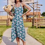 Nadorine Women Midi Dress Bohemian Beach Cover Up Dress
