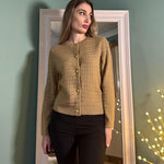 Nadorine Women's Knit Cardigan Long Sleeve Open Front Cropped Jackets