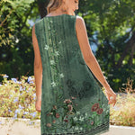 Nadorine Casual Boho Sleeveless Sundresses with Pockets