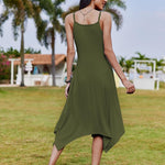 Nadorine Women Midi Dress Bohemian Beach Cover Up Dress