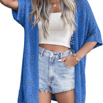 Nadorine Short Sleeve Boho Oversized Knitted Cardigan