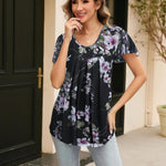 Nadorine Blouse Women's Elegant Ruffle Sleeve Tops (DE Only)
