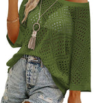 Zeagoo Womens Summer Outfits Crochet Hollow Out Tops